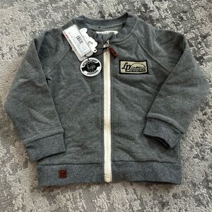 Kids Gray Zip-Up Jacket